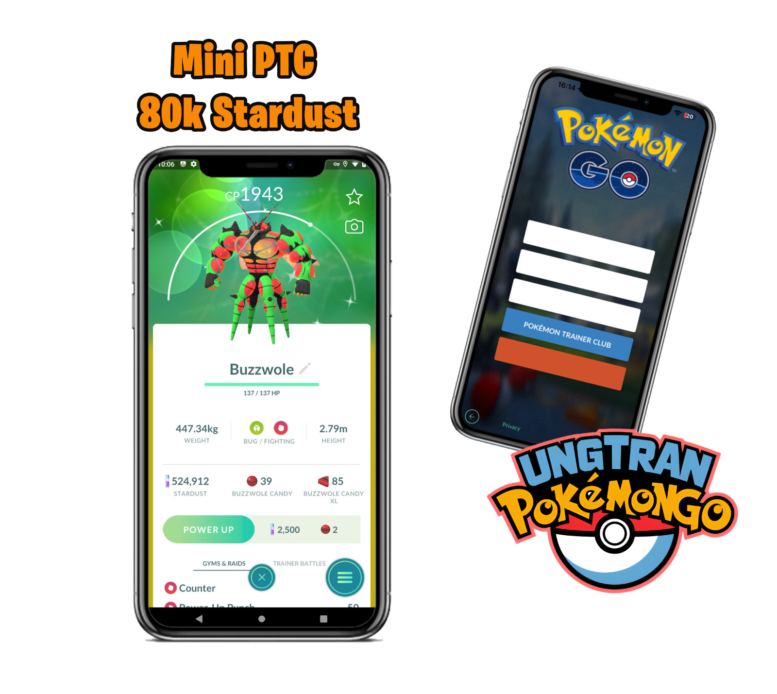 Shiny Buzzwole – mini P T C 100k stardust
