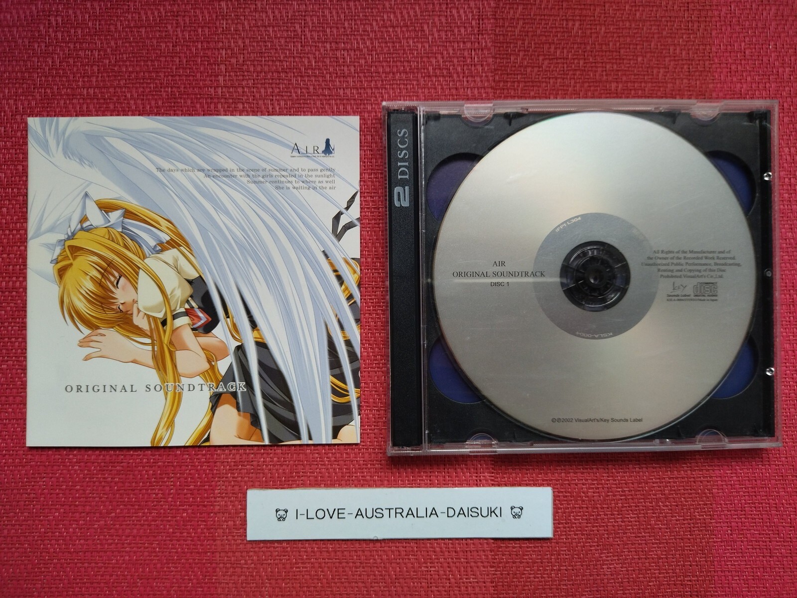 AIR Original Soundtrack OST CD Key Visual Arts Shinji Orito Anime Game Music