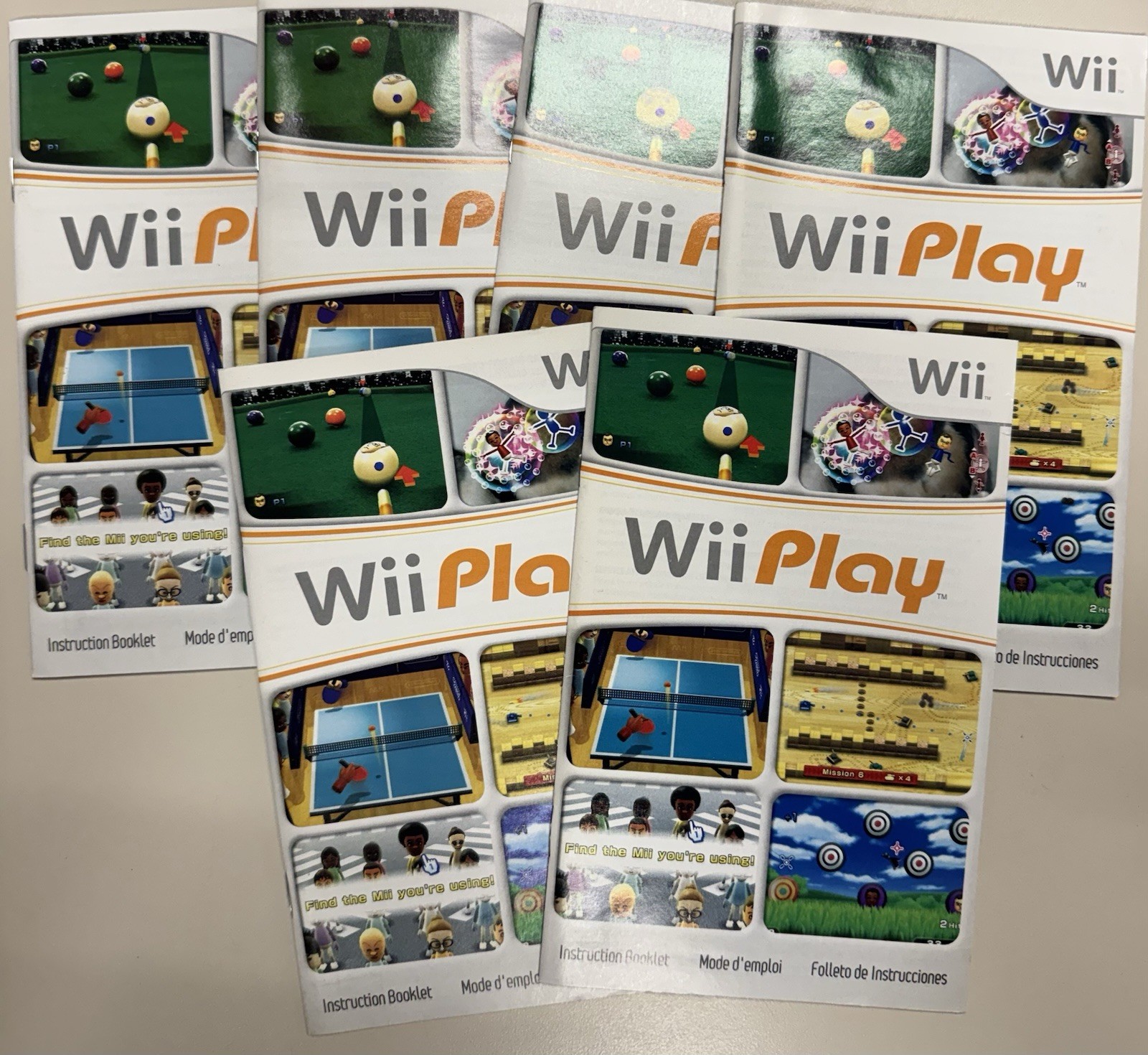 Wii Play Manual Only