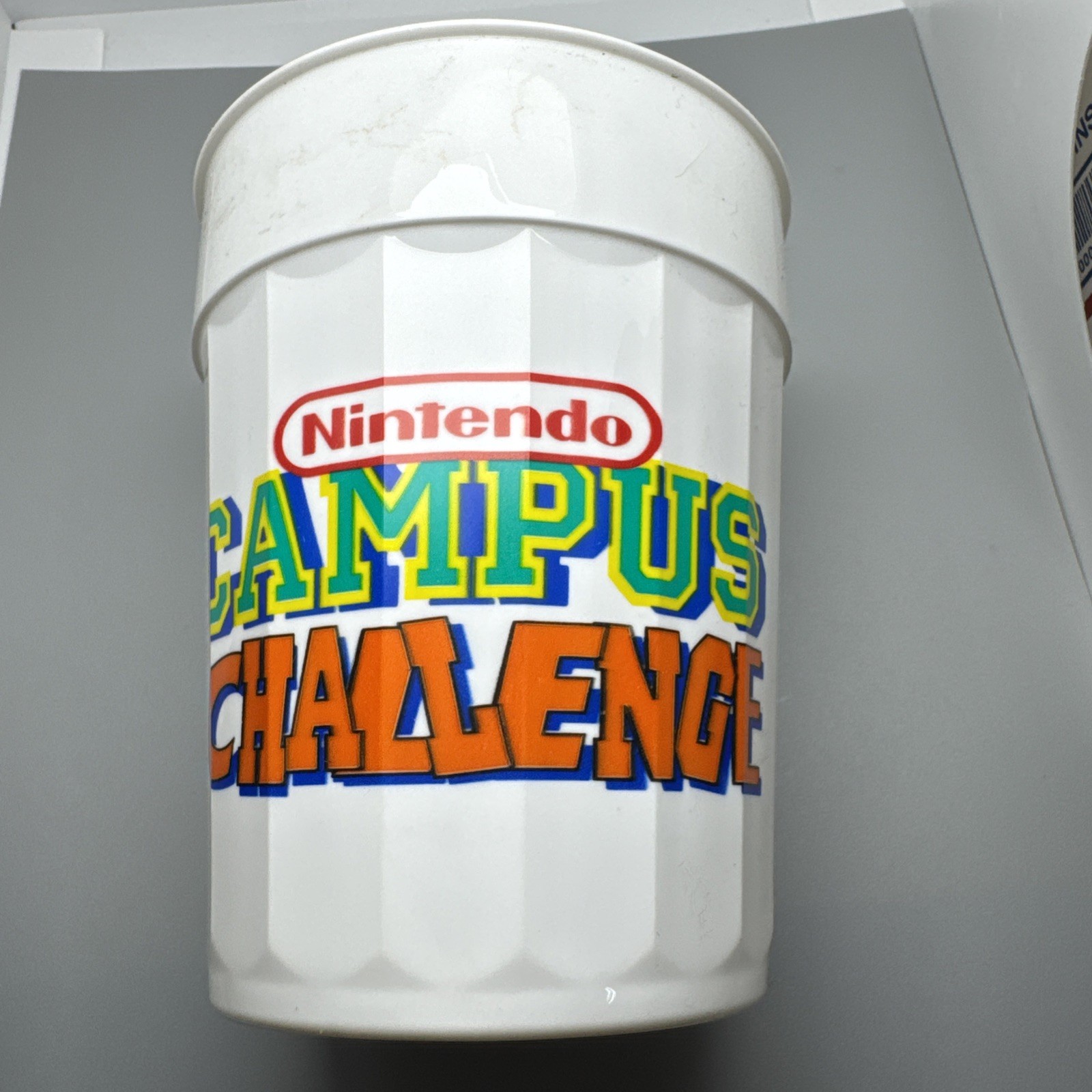 Rare Nintendo Summer Challenge Geo Promotional Retro Plastic Cup