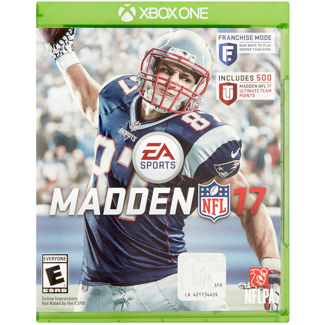 EA Sports Madden NFL 17 Xbox One Video Game Navy White Cover