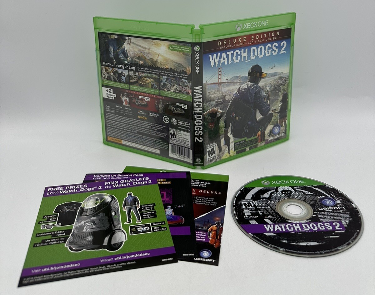 Watch Dogs 2 Deluxe Edition Xbox One – Complete CIB