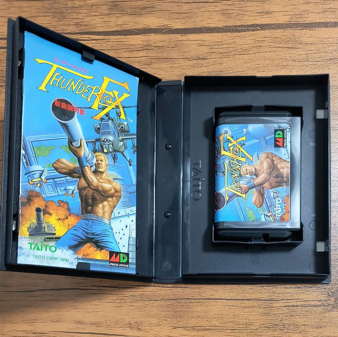 Thunder Fox Sega Mega Drive NTSC-J Japan CIB Box Manual Tested Taito