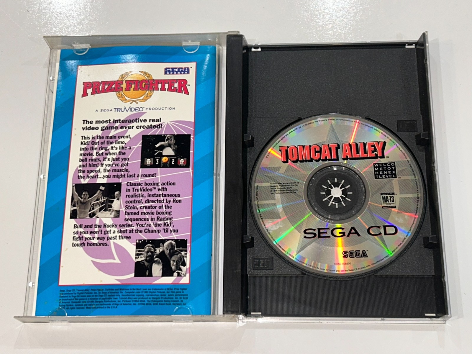 4 Sega CD Games (Racing Aces, Stellar-Fire, ThunderStrike, Tomcat Alley) Lot 8