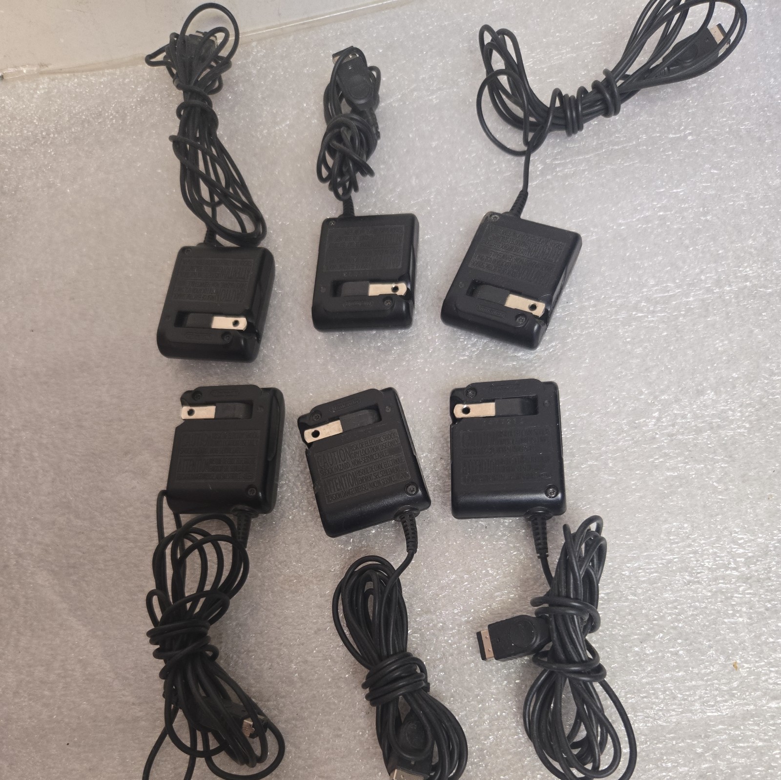 Lot (6) Nintendo AC Adapter NTR-002 (JPN/USA) Nintendo DS Game Boy Advance OEM