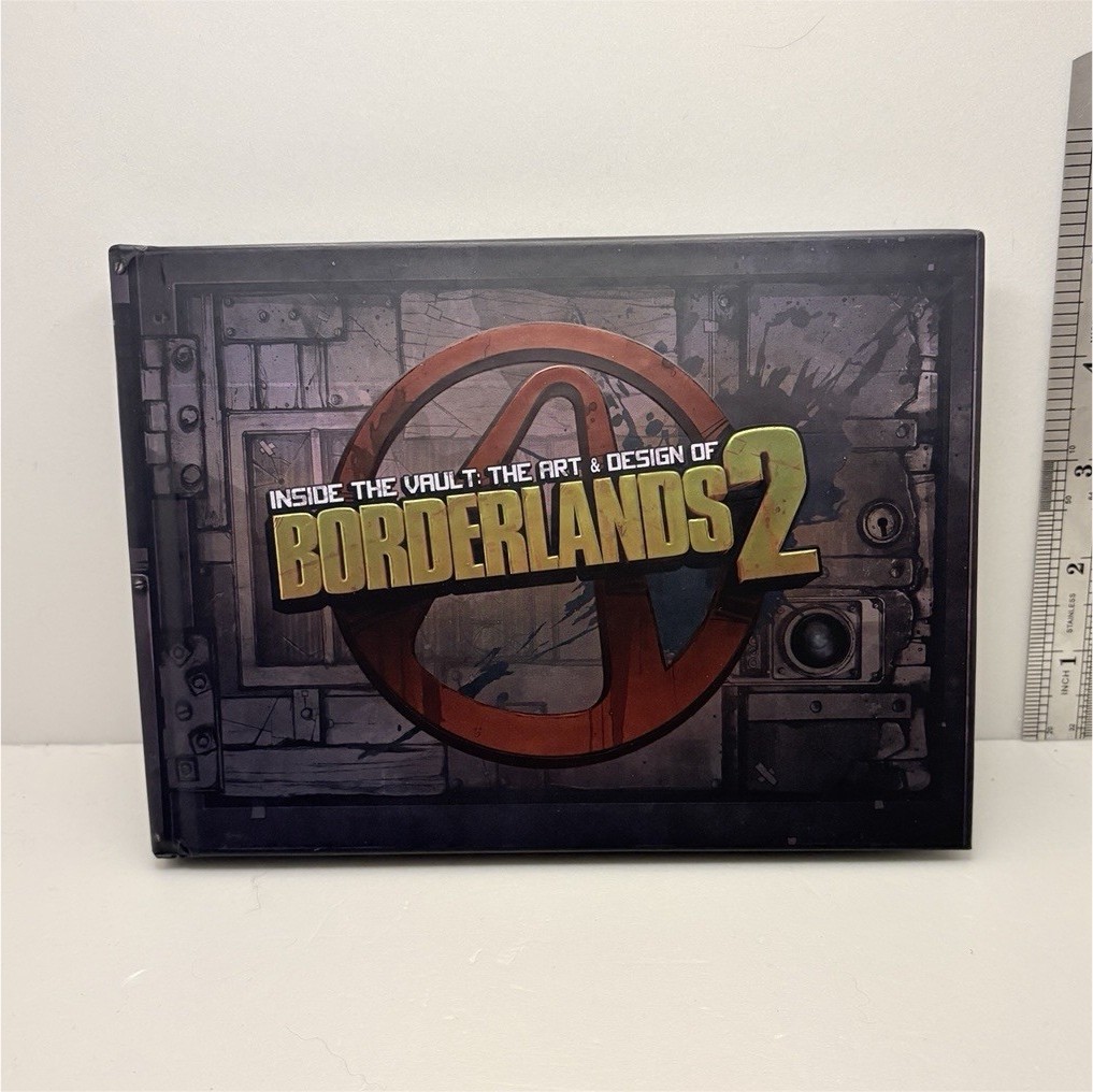 2K Games Borderlands 2 Art Book Inside the Vault w/ Certificate Moxxi