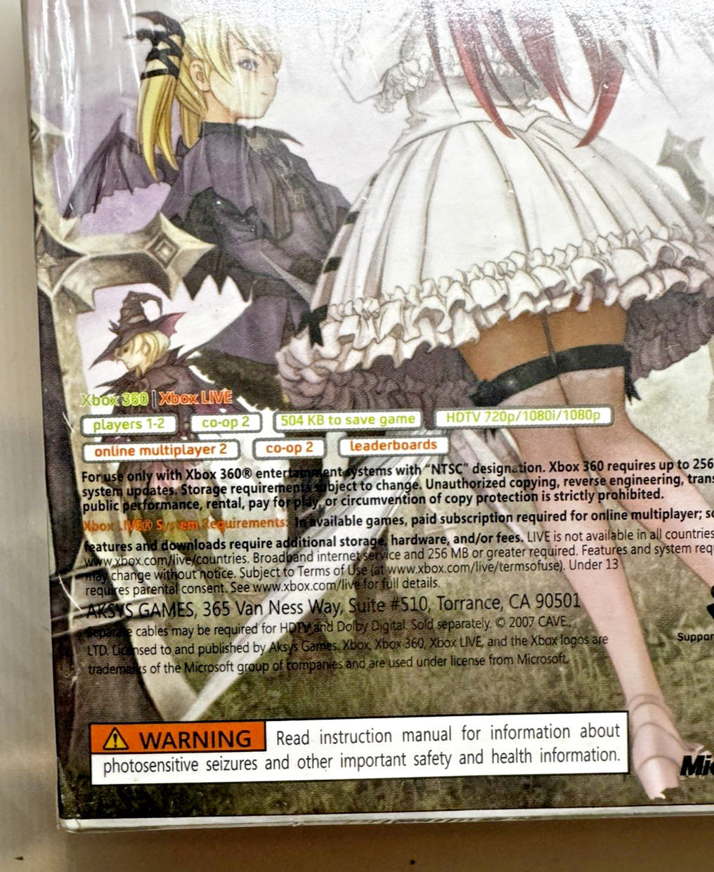 Deathsmiles Limited Edition Xbox 360 Shmup