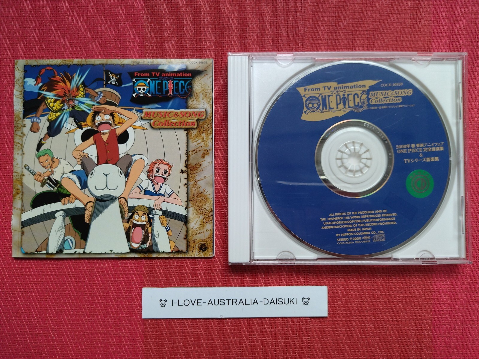 One Piece Music & Song Collection 1 OST Soundtrack CD Anime Music Japan