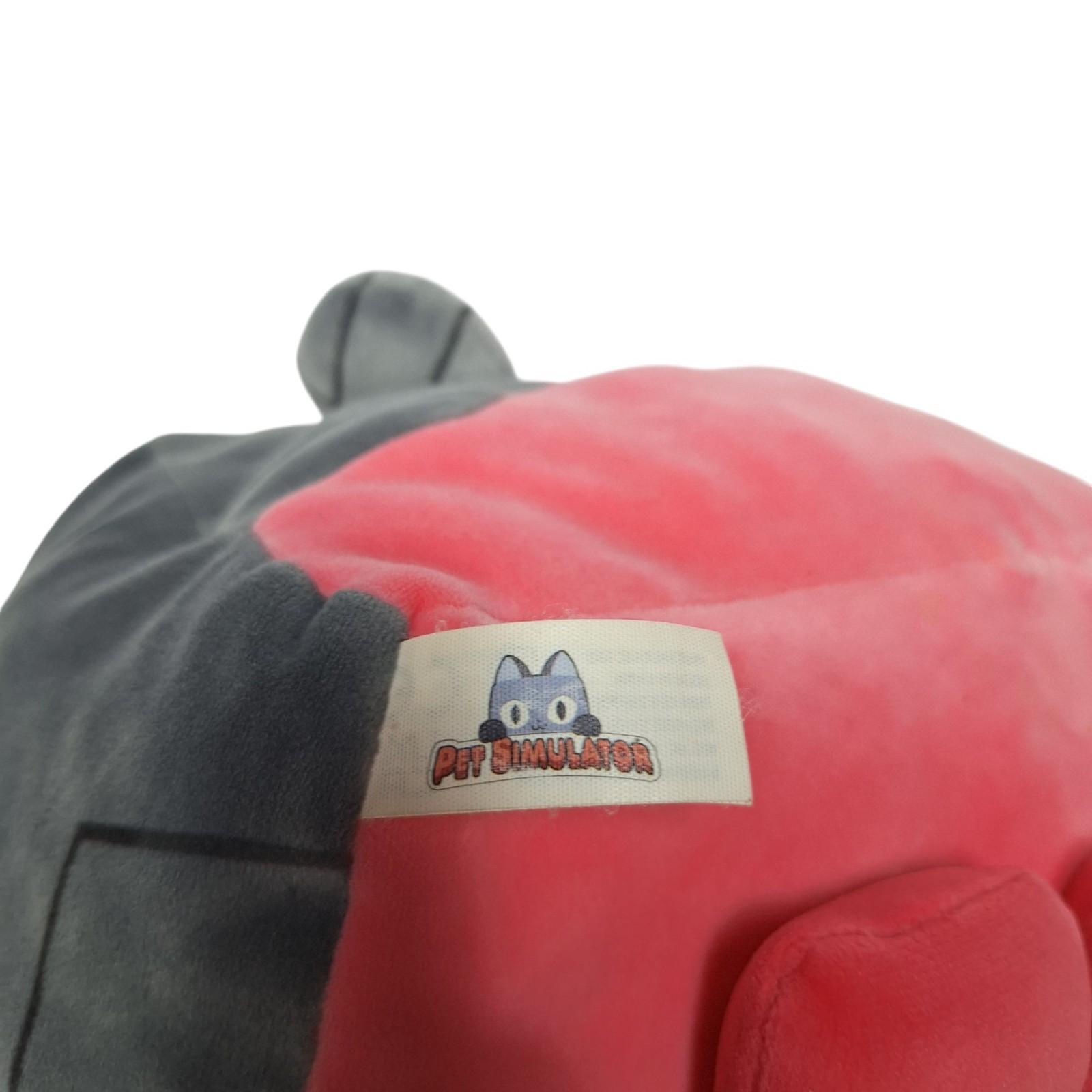 Roblox Pet Simulator X Cyborg Bunny PhatMojo Series 1 Pink Grey Tech Plush 10″