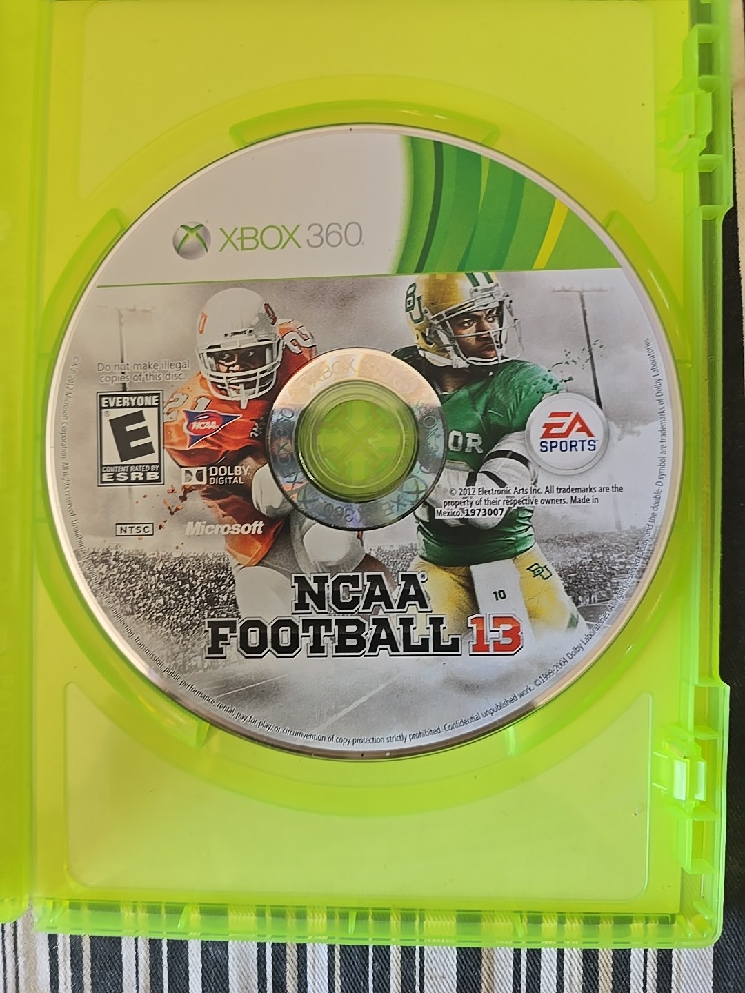 NCAA Football 13 (Microsoft Xbox 360, 2012) =USED= MISSING MANUAL=