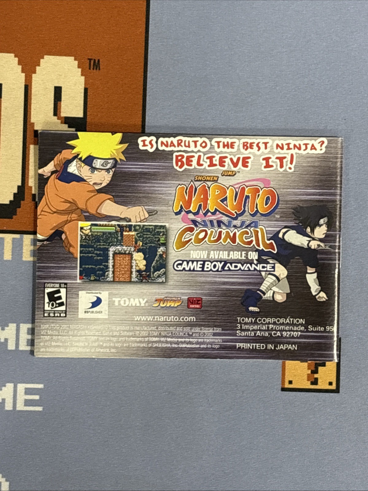 Naruto: Ninja Council 2 (Nintendo Game Boy Advance, 2006). Manual Only