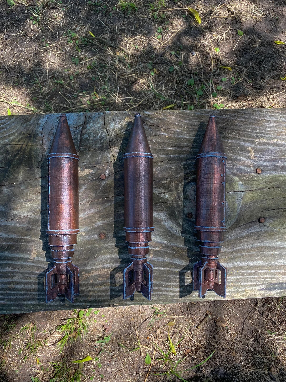 RUST ROCKET Prop Figure Hand Painted Life Size 3D Print Room DECOR Rust game 1:1