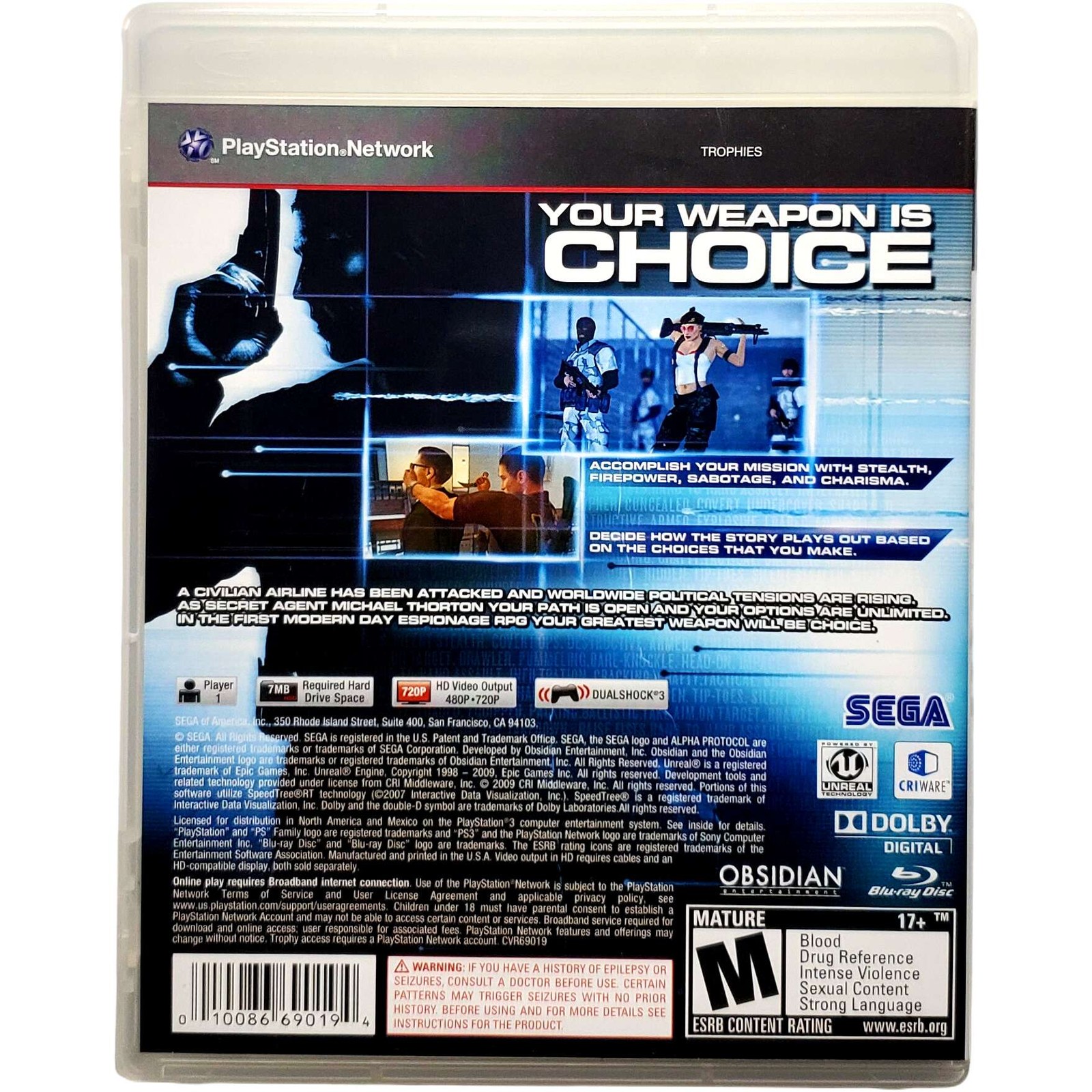 Alpha Protocol – Sony Playstation 3 PS3 Pristine Tested 1Y Guarantee