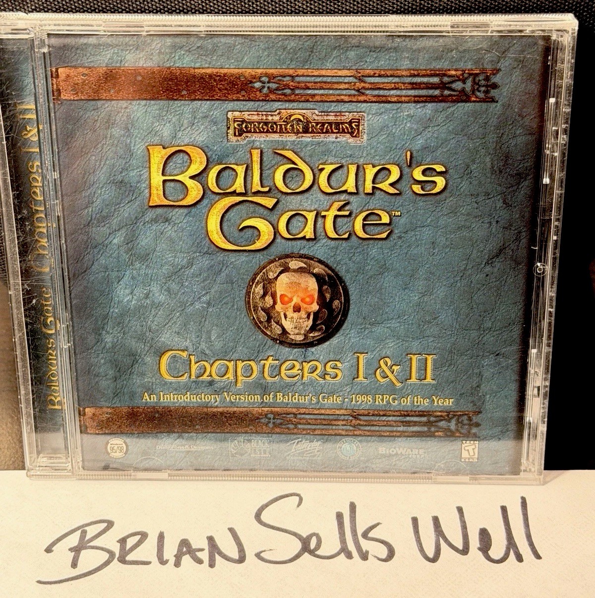 Interplay Baldur’s Gate Chapters I & II PC CD-ROM Win95/98 1998 RPG