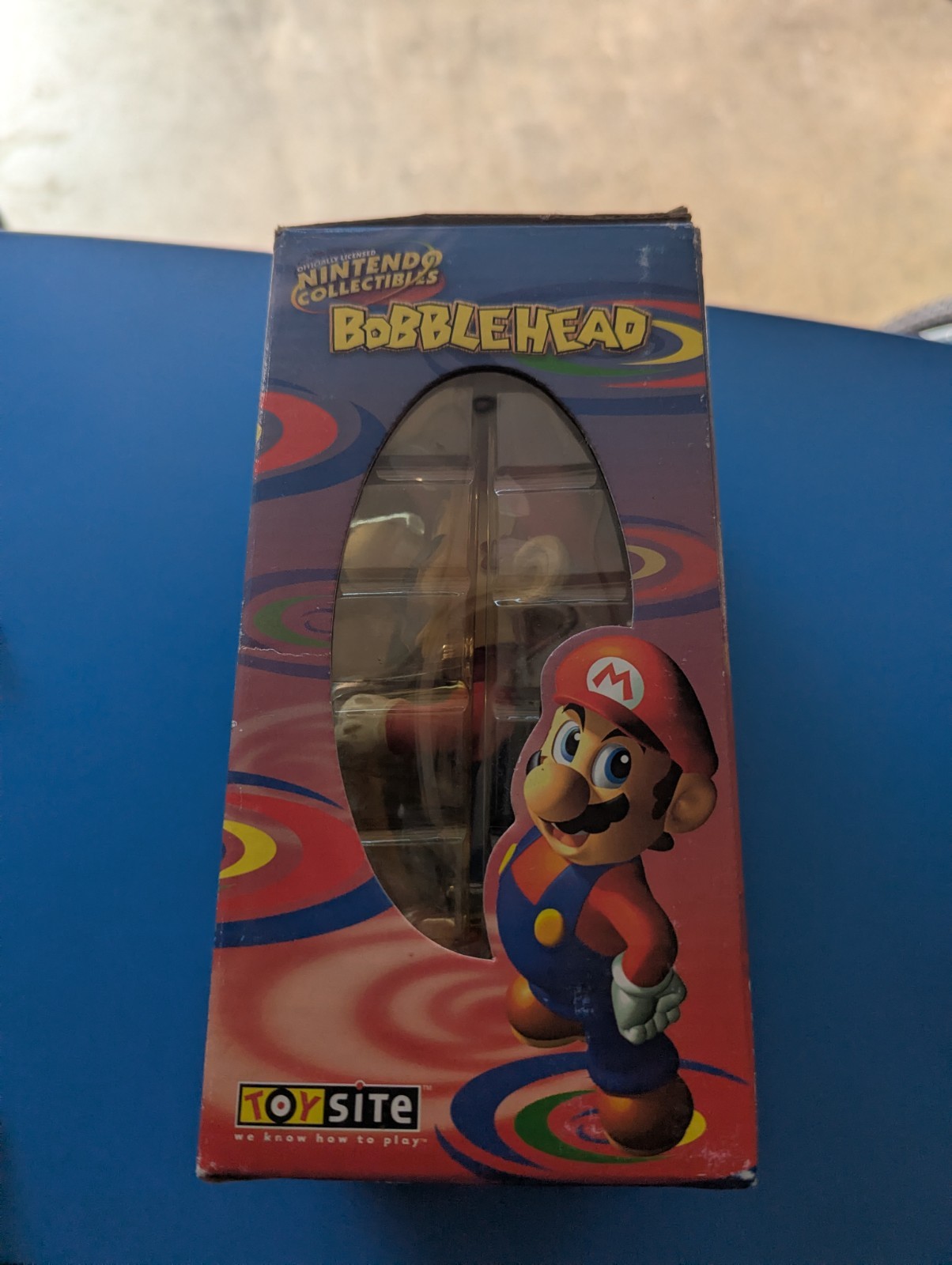 Vintage Nintendo Mario Bobblehead 2001 Toysite BD&A Original Box NES