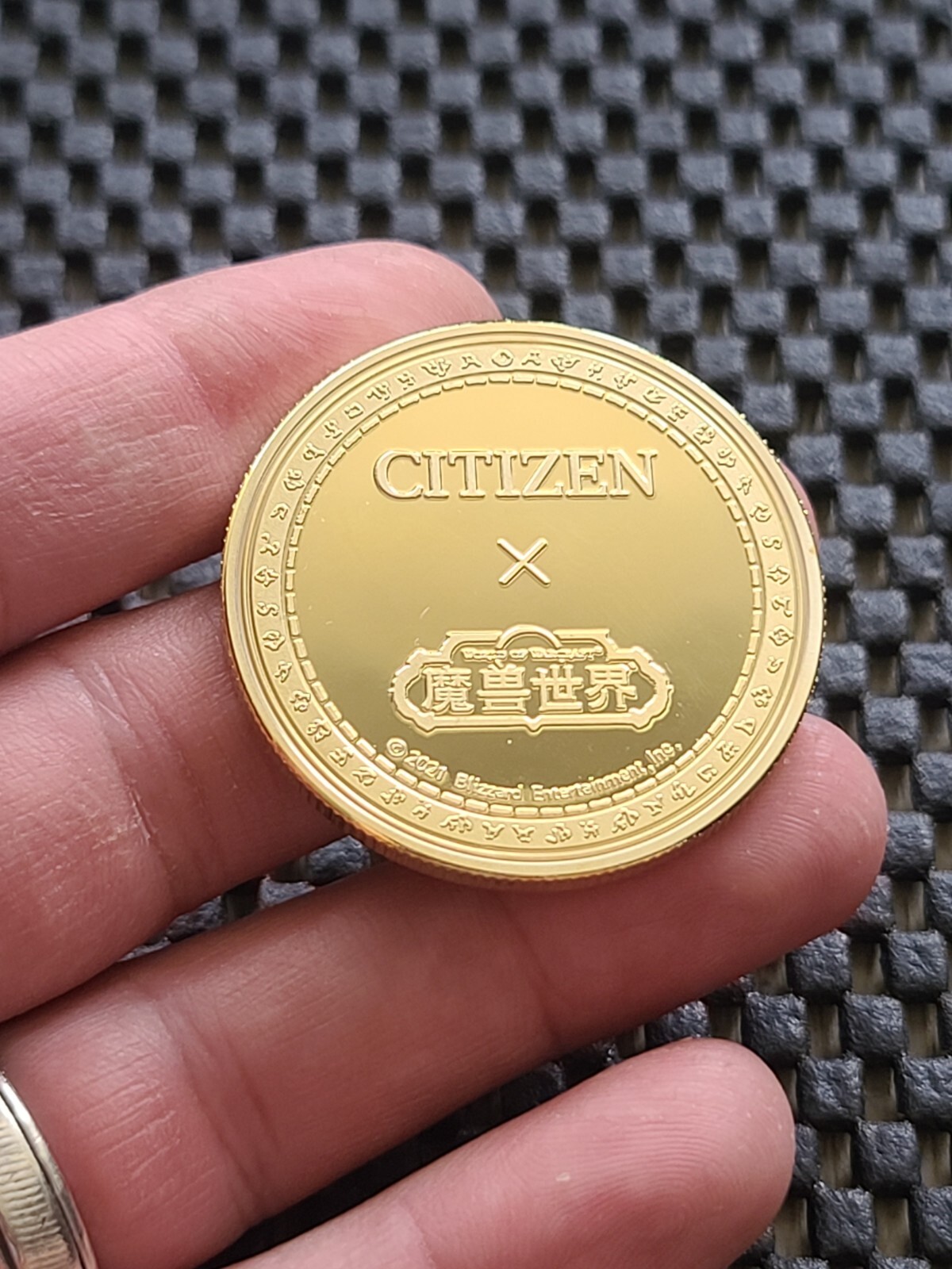 World Of Warcraft X CITIZEN Coin Medal Promo Watch Collab Blizzard WOW [VARIAN]