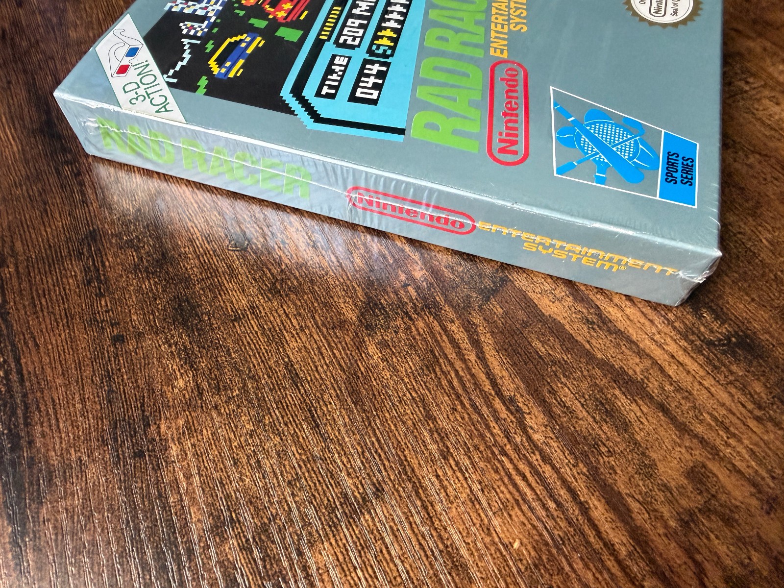 oval seal Rad Racer complete in box nintendo nes w/ 3D Glasses factory MINT