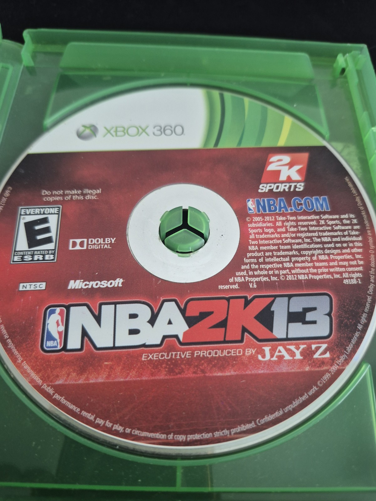 NBA 2K13 (Microsoft Xbox 360) Executive Producer Jay-Z Video Game