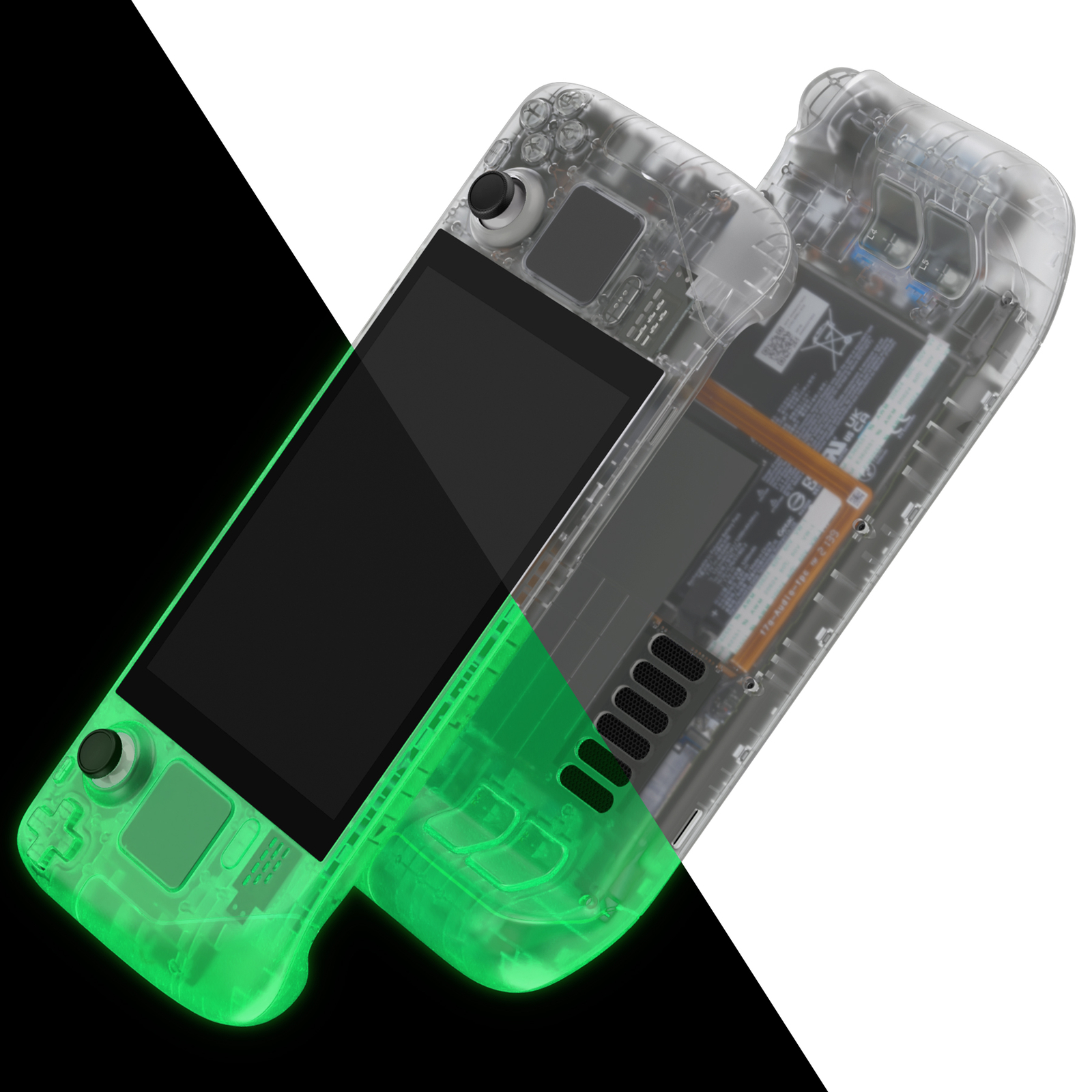 Replacement DIY Full Set Shell Buttons for Steam Deck LCD Handheld Console Green