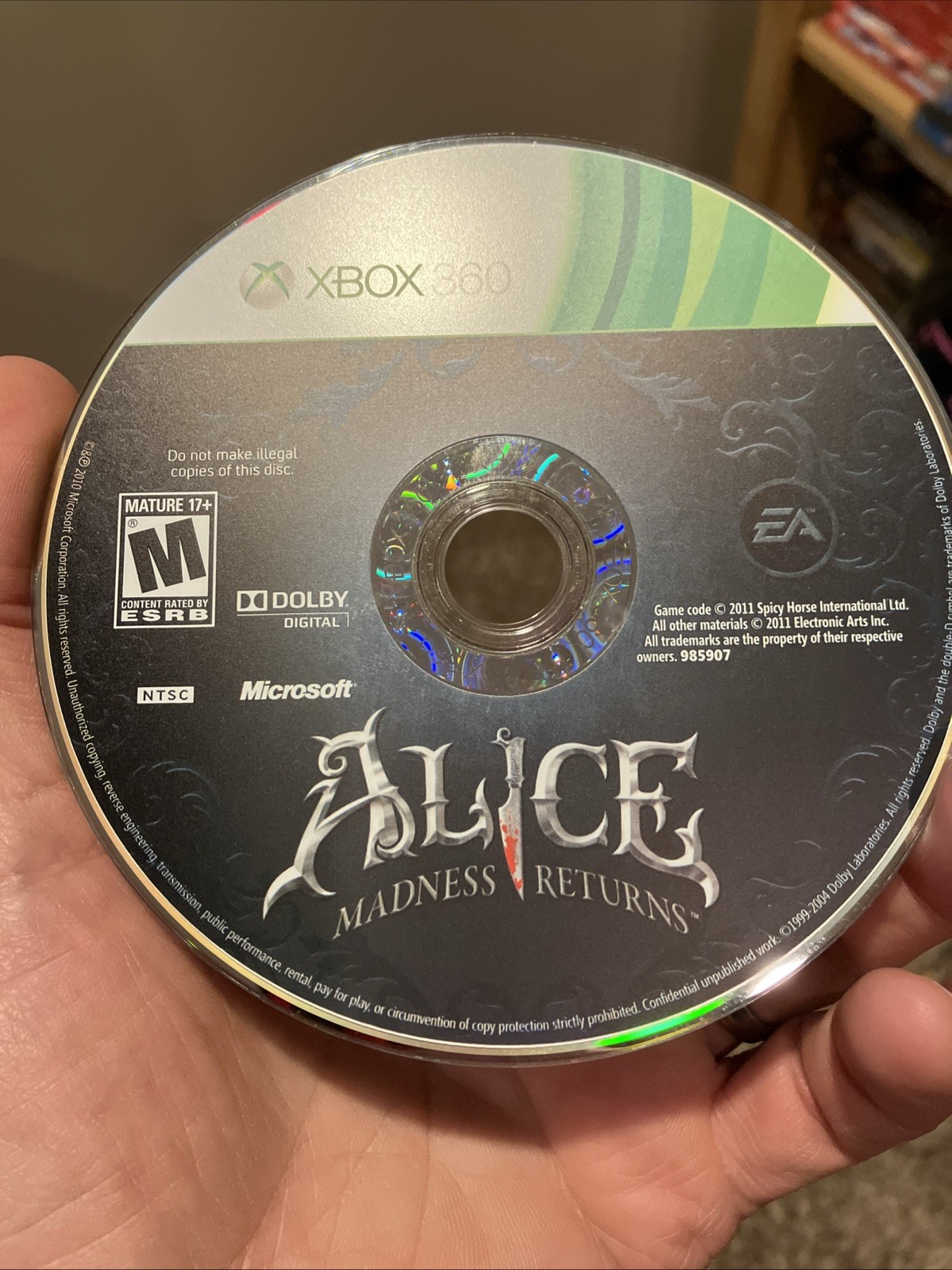 Alice: Madness Returns Xbox 360 CIB Complete W/ Manual & Insert Tested