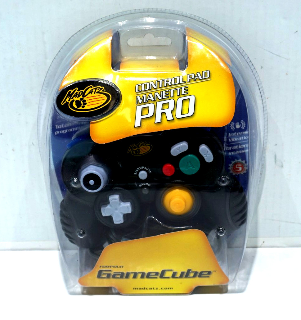 NEW Mad Catz CONTROL PAD PRO for NINTENDO GAME CUBE – BLACK – FULLY PROGRAMMABLE