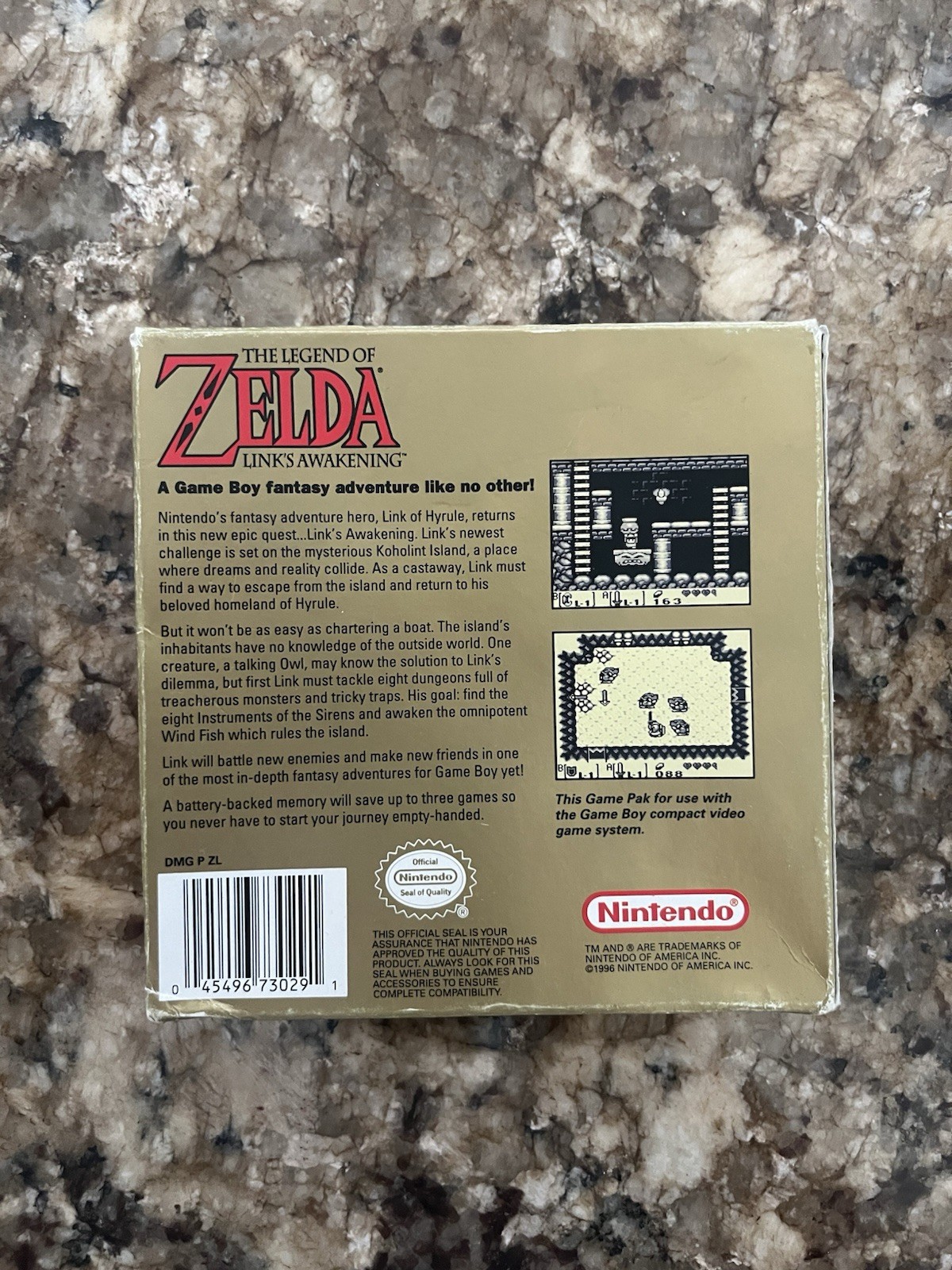 The Legend of Zelda: Link’s Awakening Players Choice Game Boy Complete CIB