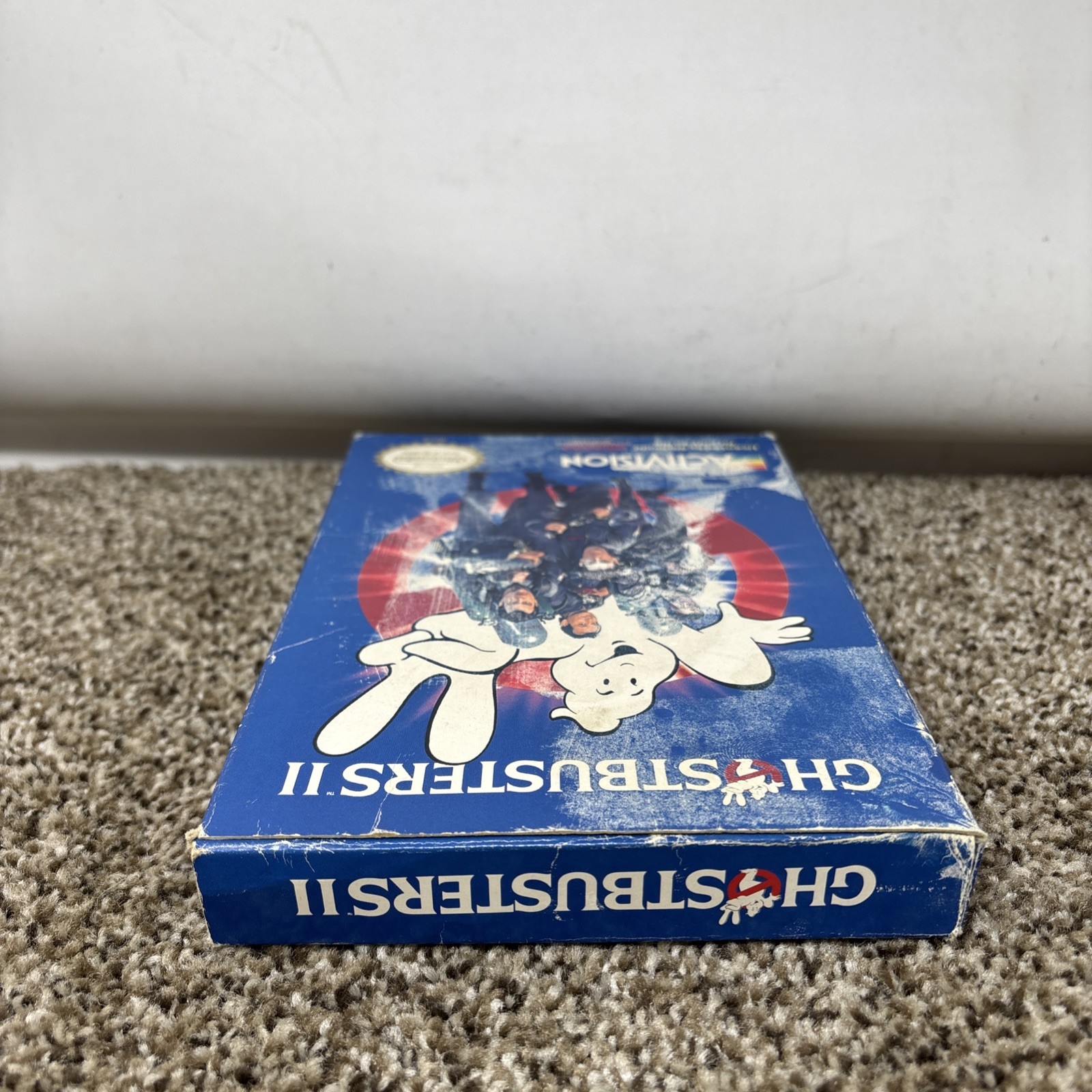 ROUGH!!!!!!! COMPLETE Ghostbusters II Nintendo Classic NES Game w/ Box & Manual