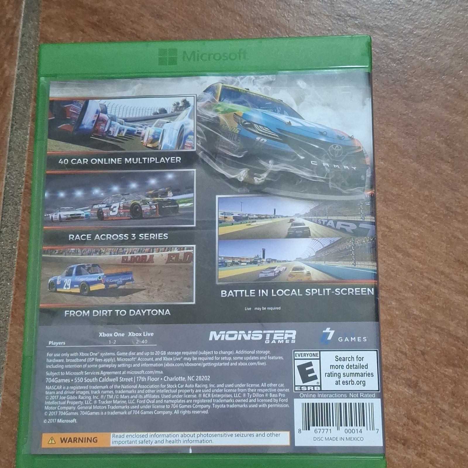 704Games NASCAR Heat 2 Online Multiplayer Split-Screen E Everyone Xbox One 2017