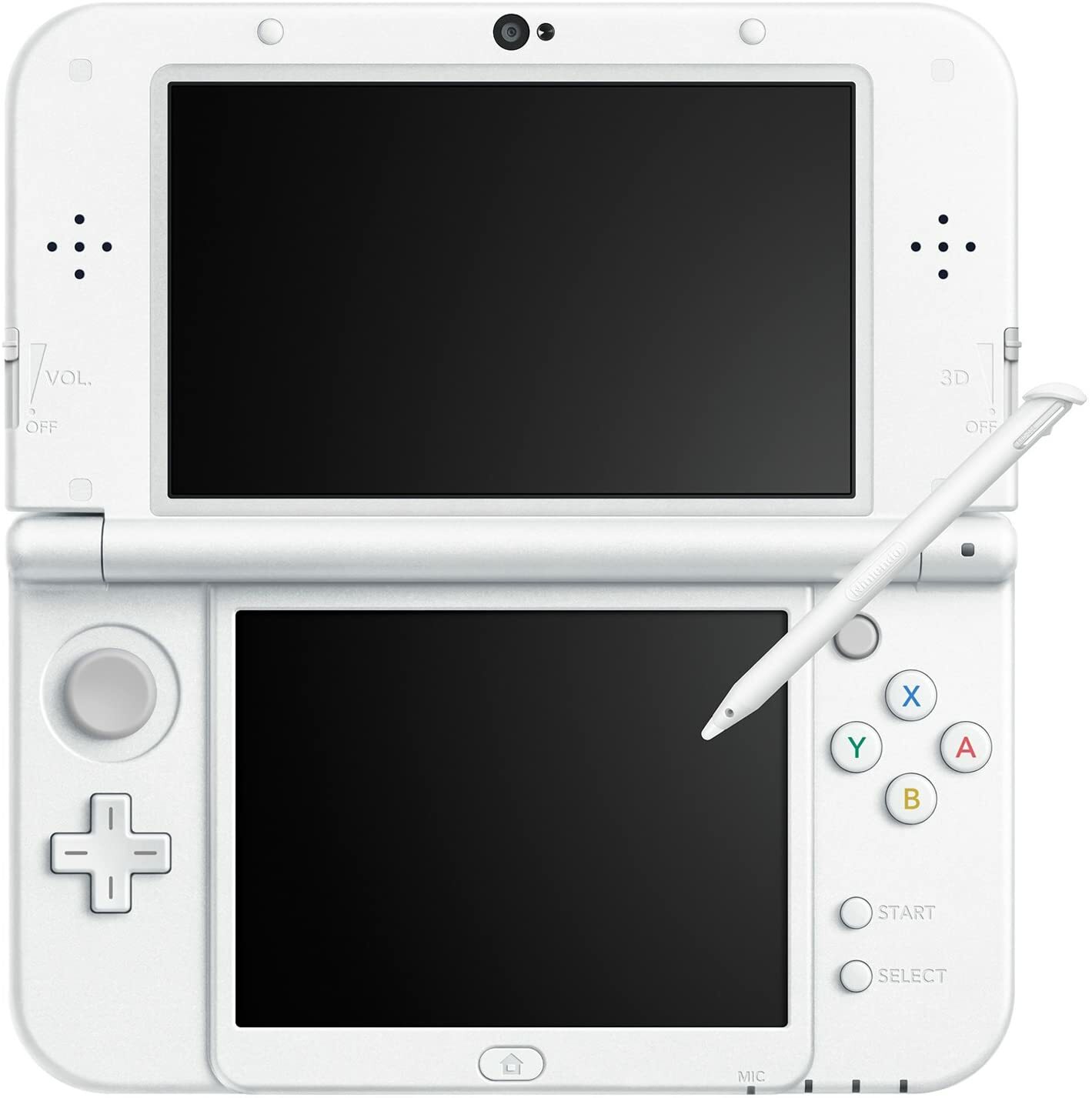 USED Japanese New Nintendo 3DS XL LL PEARL WHITE with all items RED-001