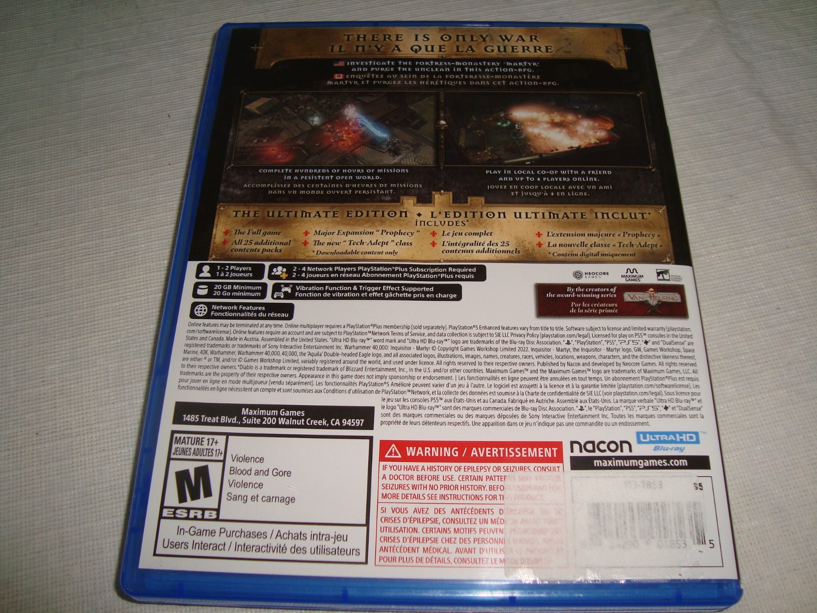 Warhammer 40,000: Inquisitor Martyr Ultimate Edition PS5 Playstation 5 Like Ne*!