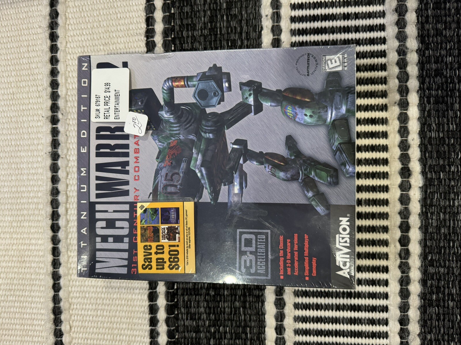 MECHWARRIOR 2 TITANIUM EDITION 3-D ACCERALTED SEALED GAME PC BATTLETECH