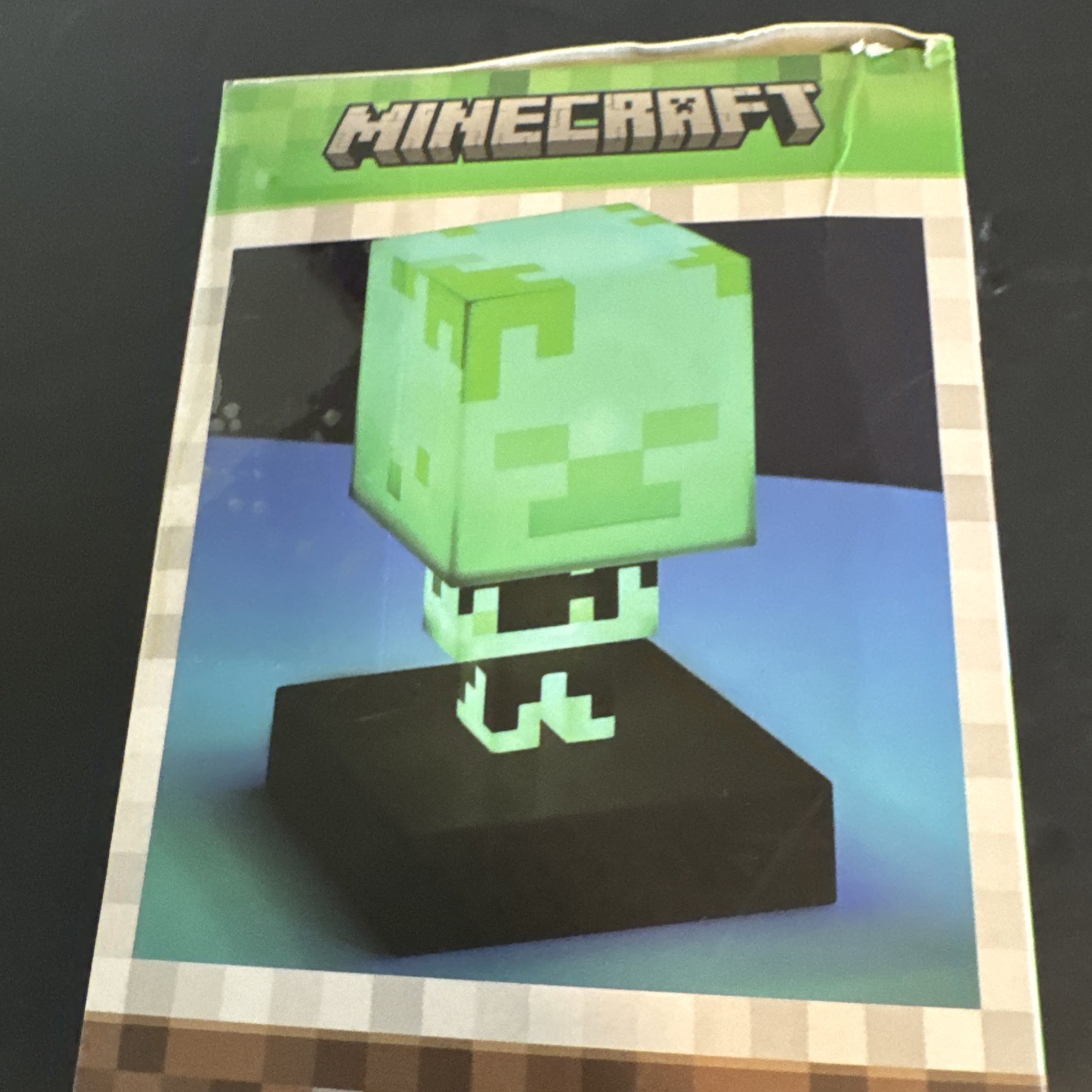 Mojang Minecraft ICONS DROWNED Light Up Collectible 3D Figure #005 Series 1 NIB