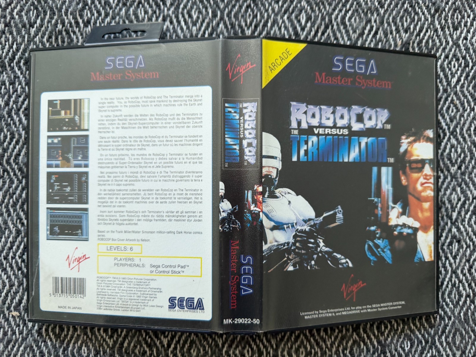 Master System ROBOCOP VS TERMINATOR Boxed & Complete Versus PAL REGION FREE