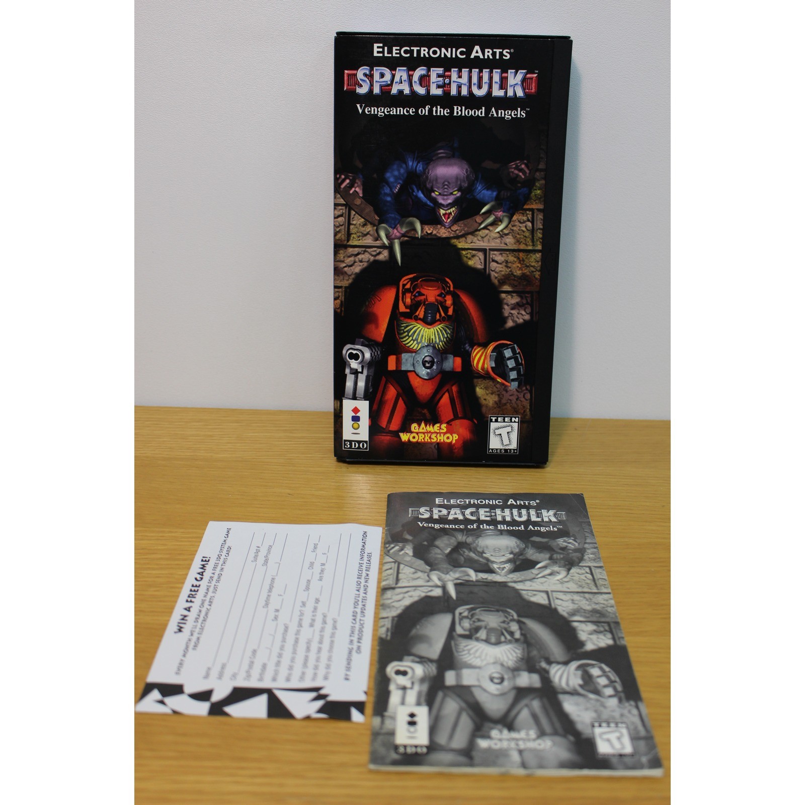 Space Hulk Vengeance of the Blood Angels 3DO Long Box Complete Warhammer 40K