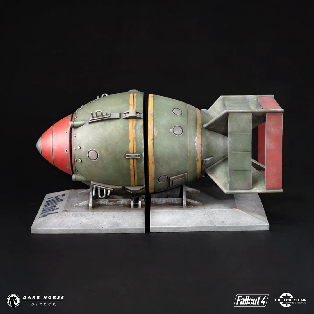 Fallout 4 Liberty Prime Nuke Bomb Bookends Limited Edition X/1000