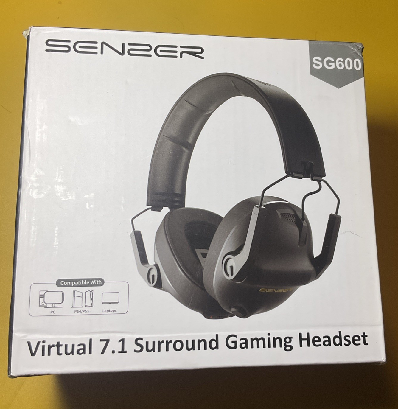 SENZER SG600 Wireless Gaming Headset Bluetooth Only No USB Dongle Included