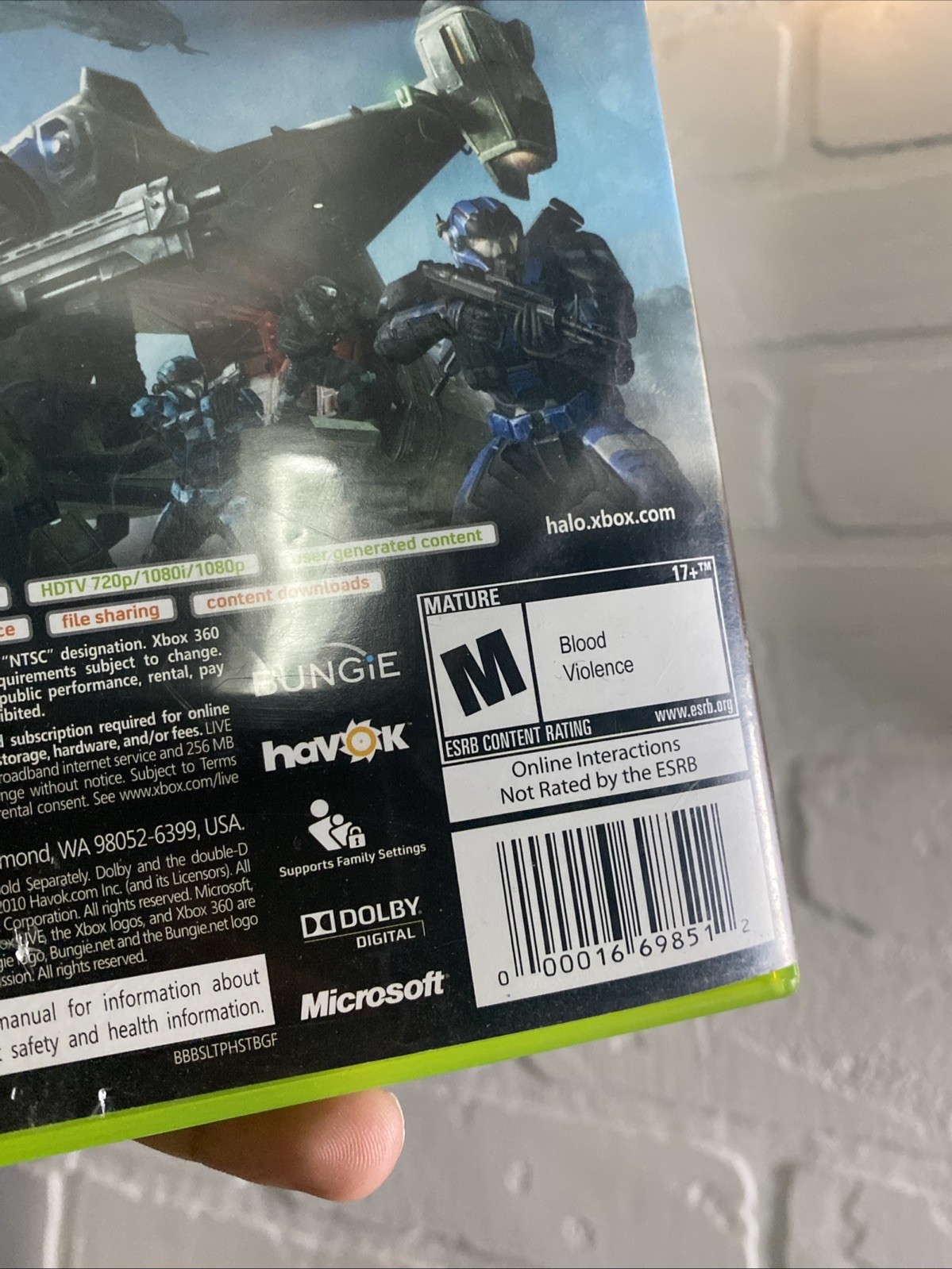 Halo Reach Xbox 360 Game Case SIGNED: SERINA – Case Only Meant For Display