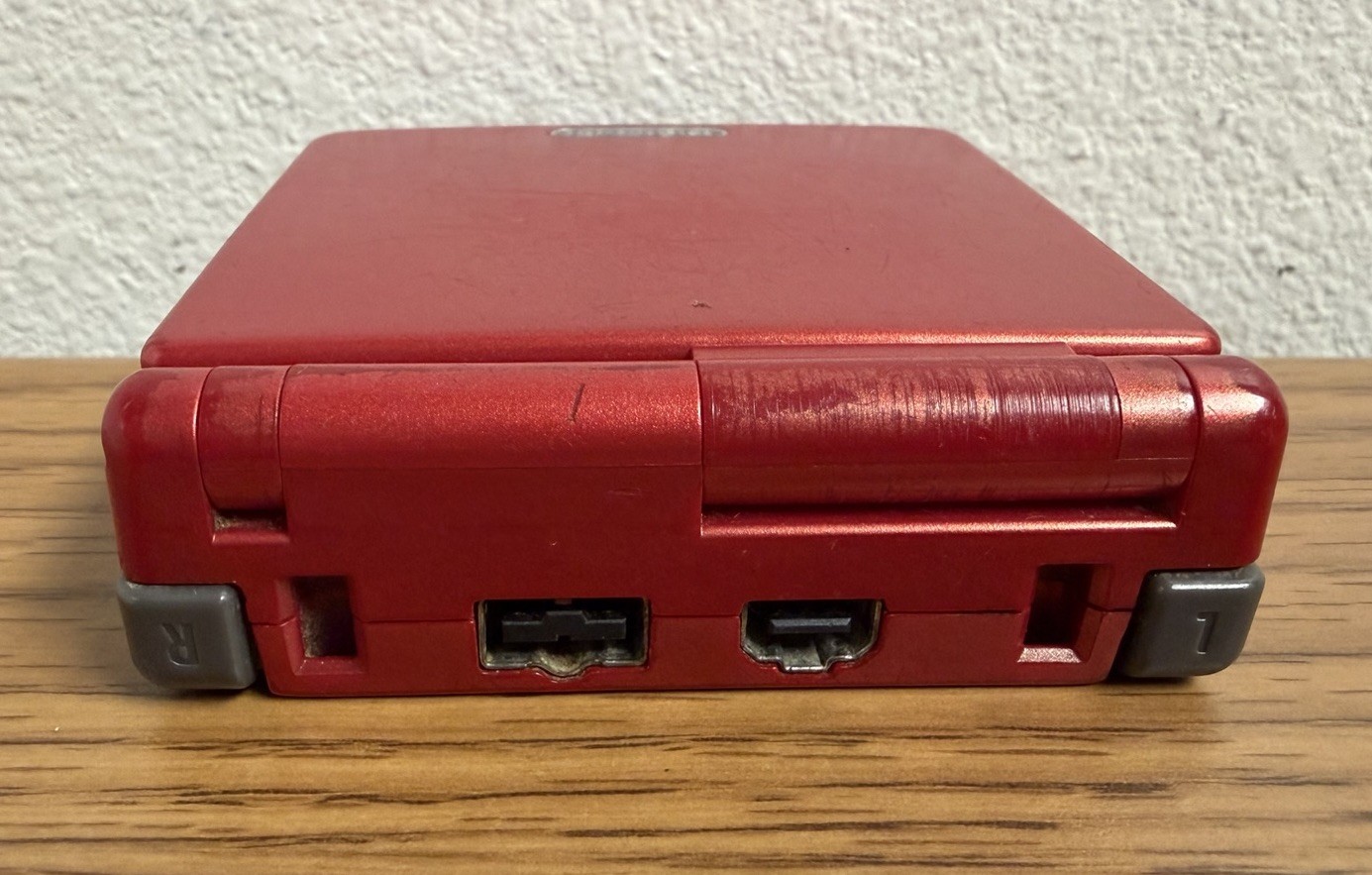 Nintendo Game Boy Advance SP Console (AGS-001) Flame Red Tested – No Charger