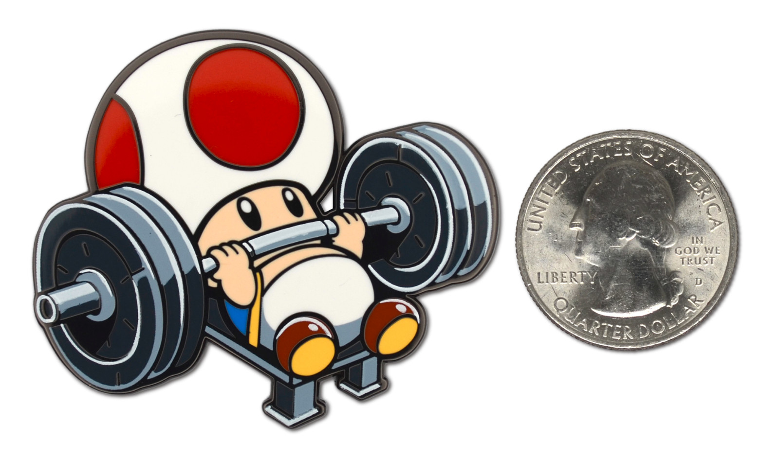Toad Super Mario Bros Nintendo Hard Enamel Pin Retro Video Game Collectible