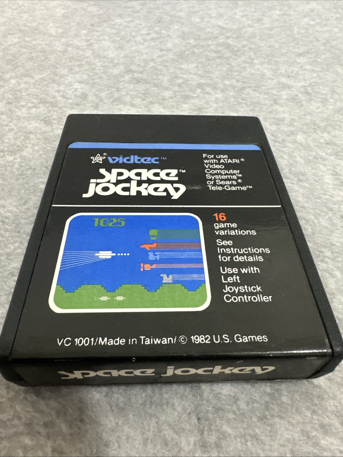 Space Jockey (Atari 2600, 1982) By Vidtec VG Cartridge & Instructions Tested