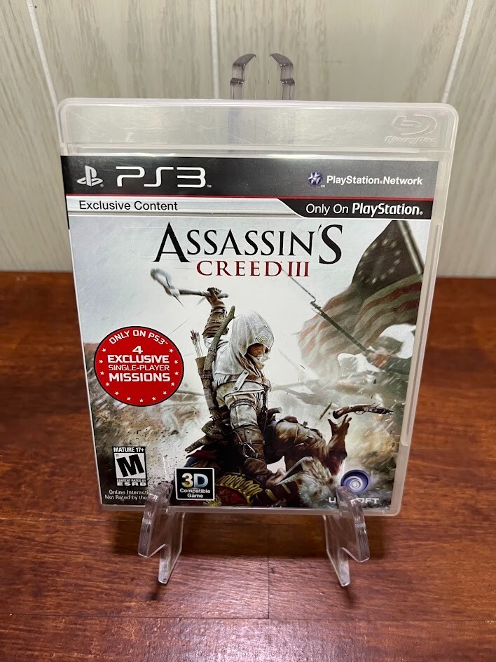 ASSASSIN’S CREED III PLAYSTATION 3 PS3 Free Fast Shipping CIB Tested