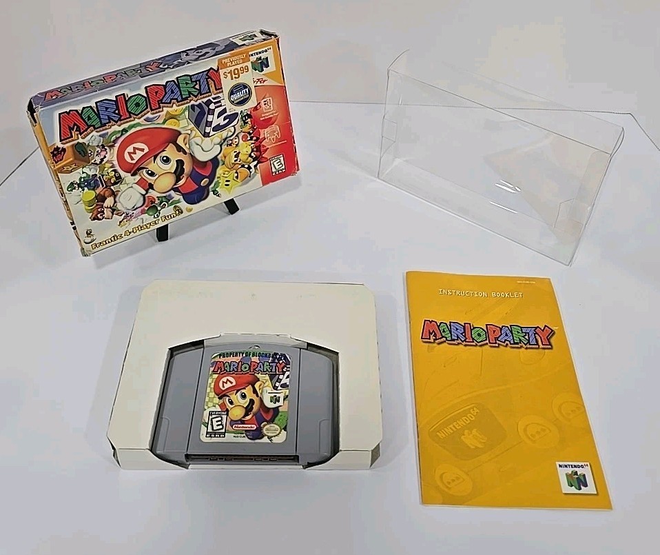 Mario Party 1 Nintendo 64 N64 Complete w/ Manual & Box PROPERTY OF BLOCKBUSTER