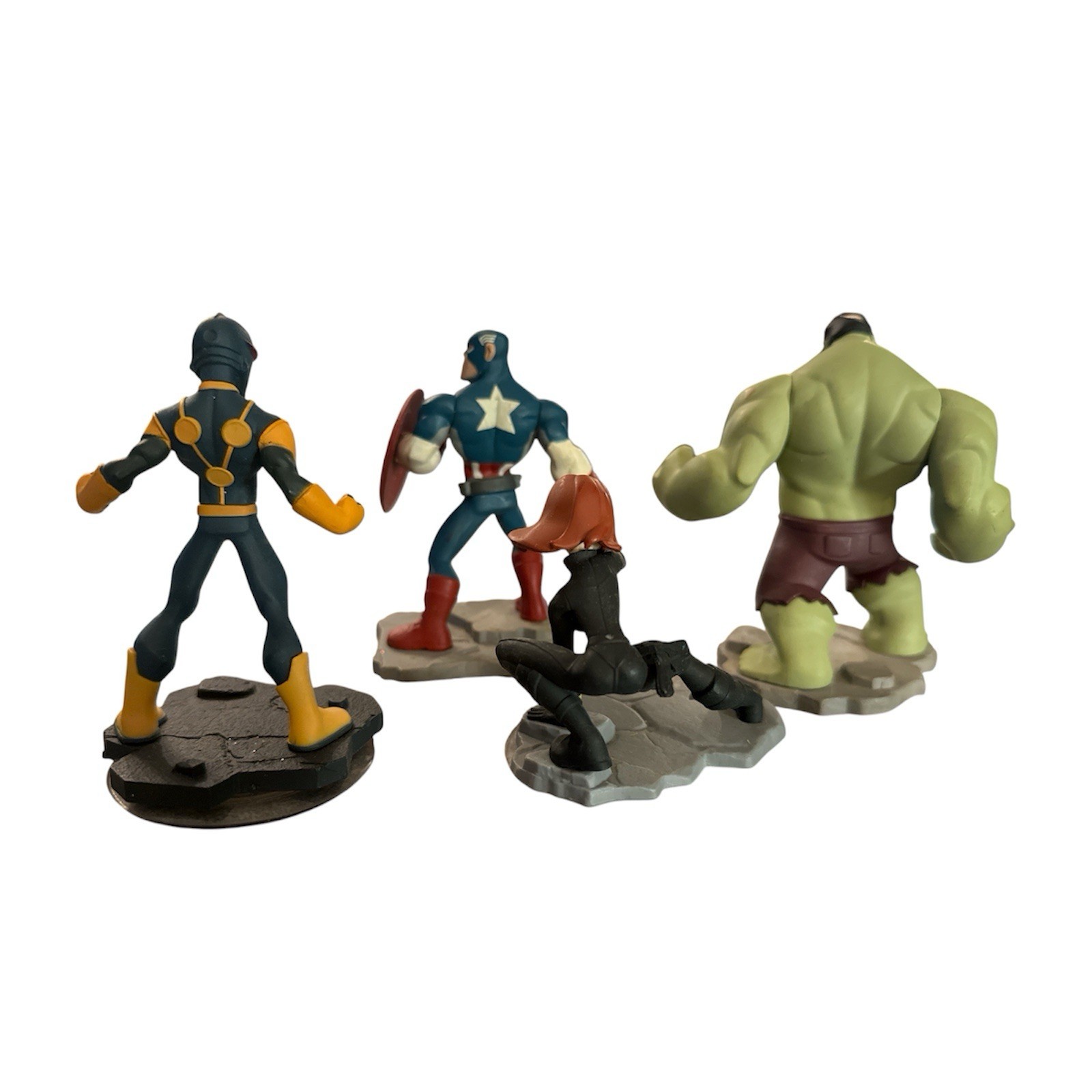 Disney Infinity Marvel 2.0 Lot Of 9 Hulk Captain America Iron Man Crystal