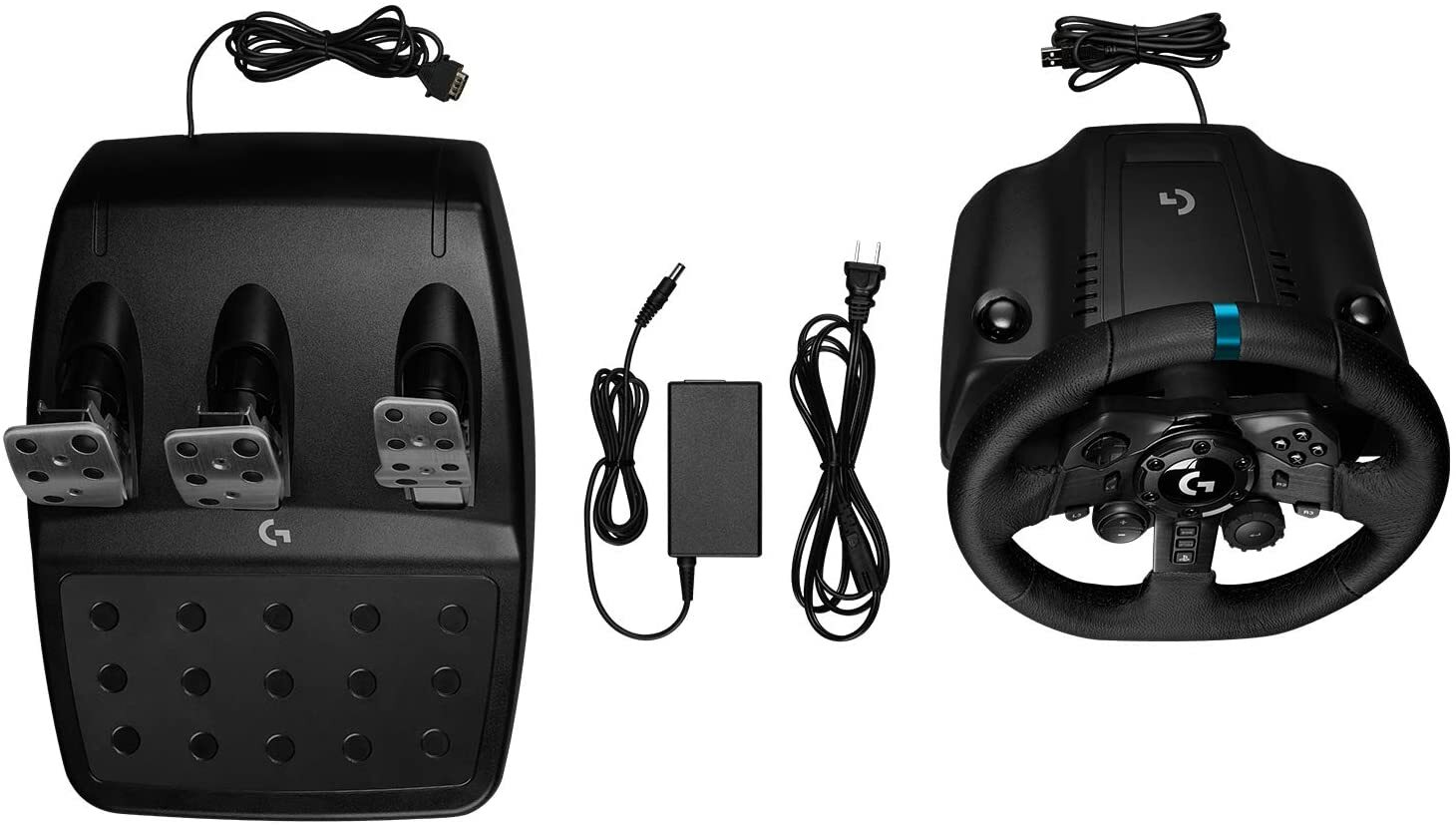 Logitech G923 Racing Wheel & Pedals for PC PS4 & PS5 Featuring TRUEFORCE