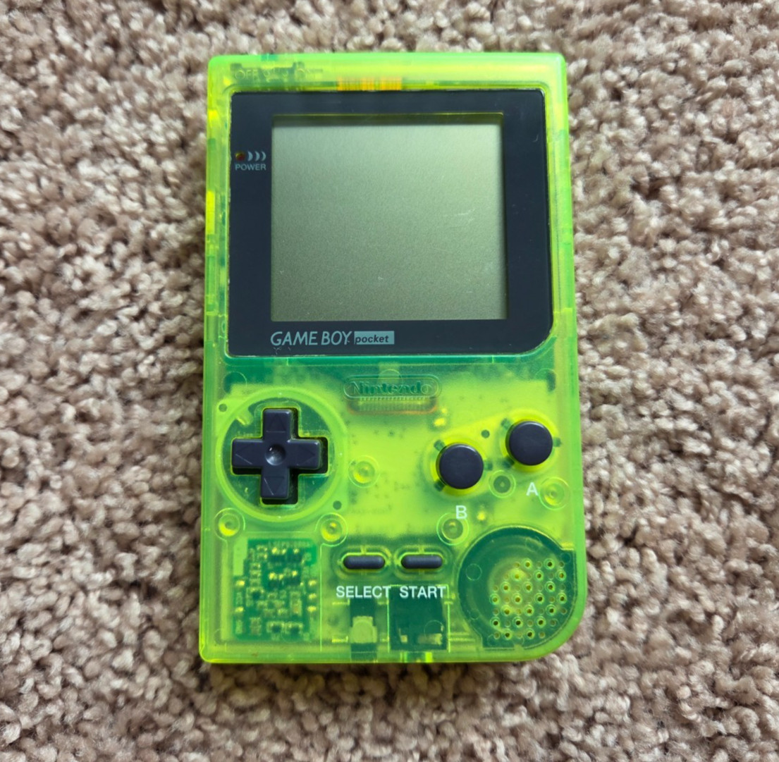 Nintendo Game Boy Pocket Extreme Green Translucent Console MGB-001 – Tested!
