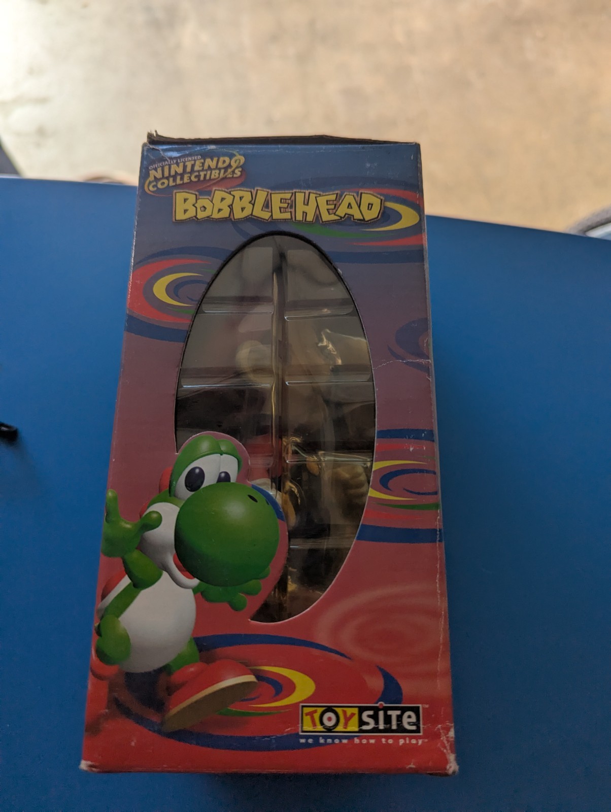 Vintage Nintendo Mario Bobblehead 2001 Toysite BD&A Original Box NES