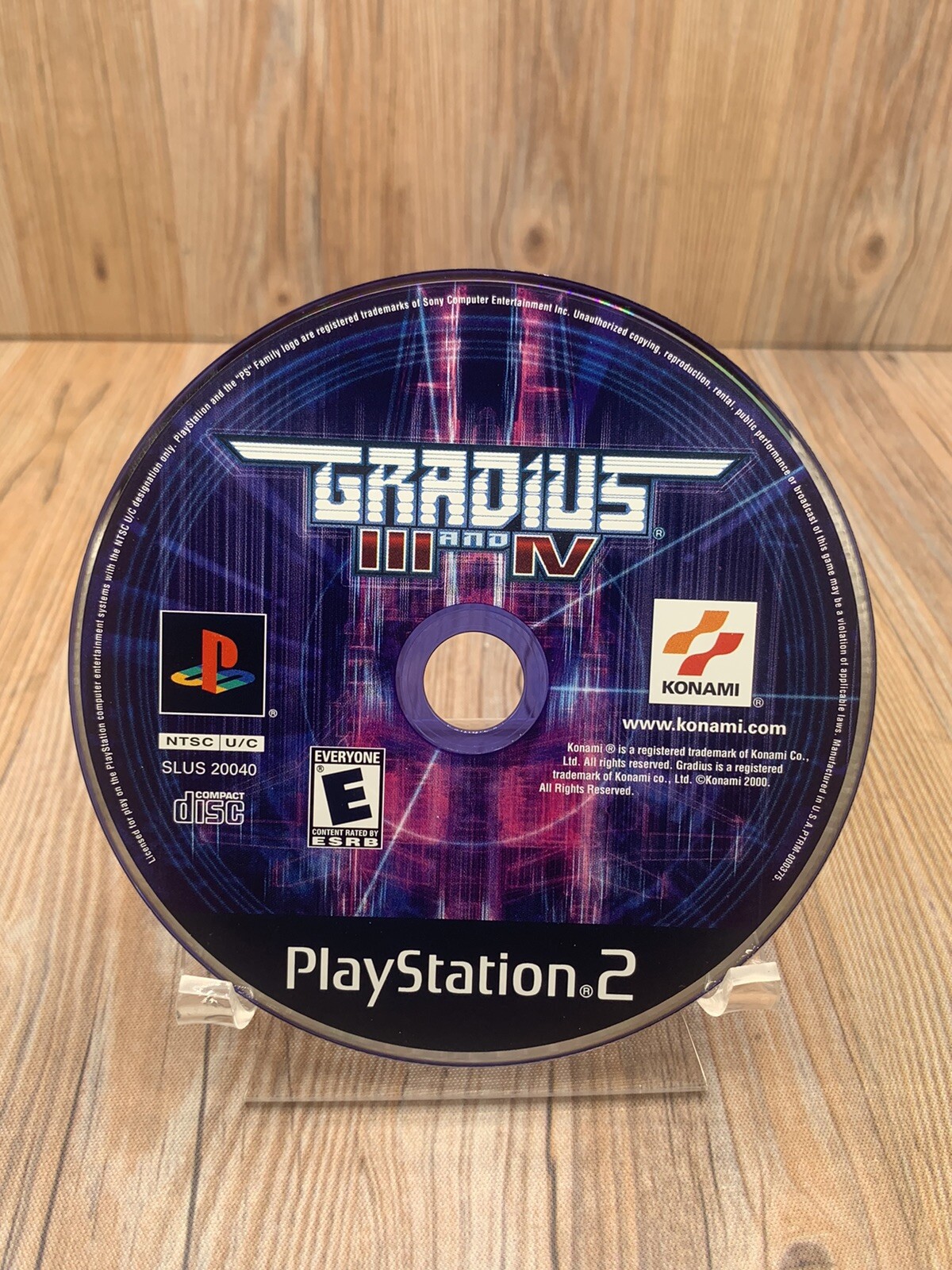 Gradius III 3 and IV 4 Ps2 Sony Playstation 2 Disc Only Tested