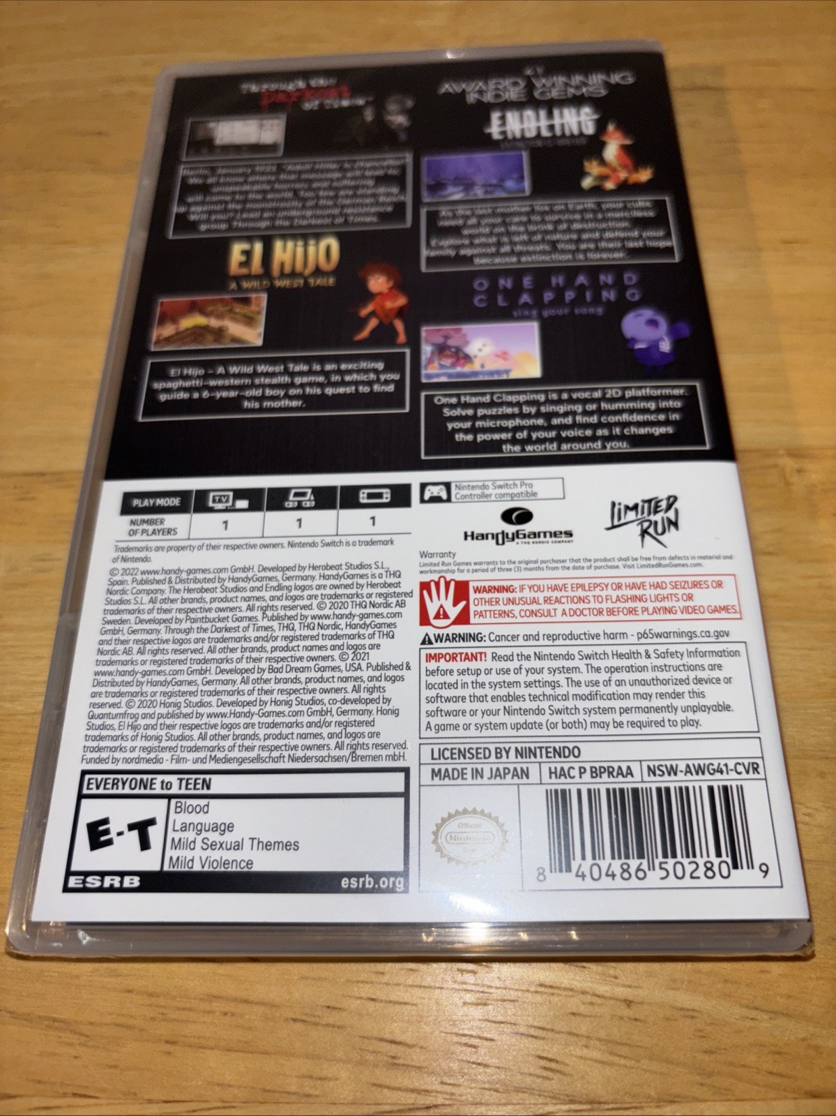 BRAND NEW 4 IN 1 BUNDLE AWARD WINNING INDIE GEMS LIMITED RUN GAMES U.S. ESRB