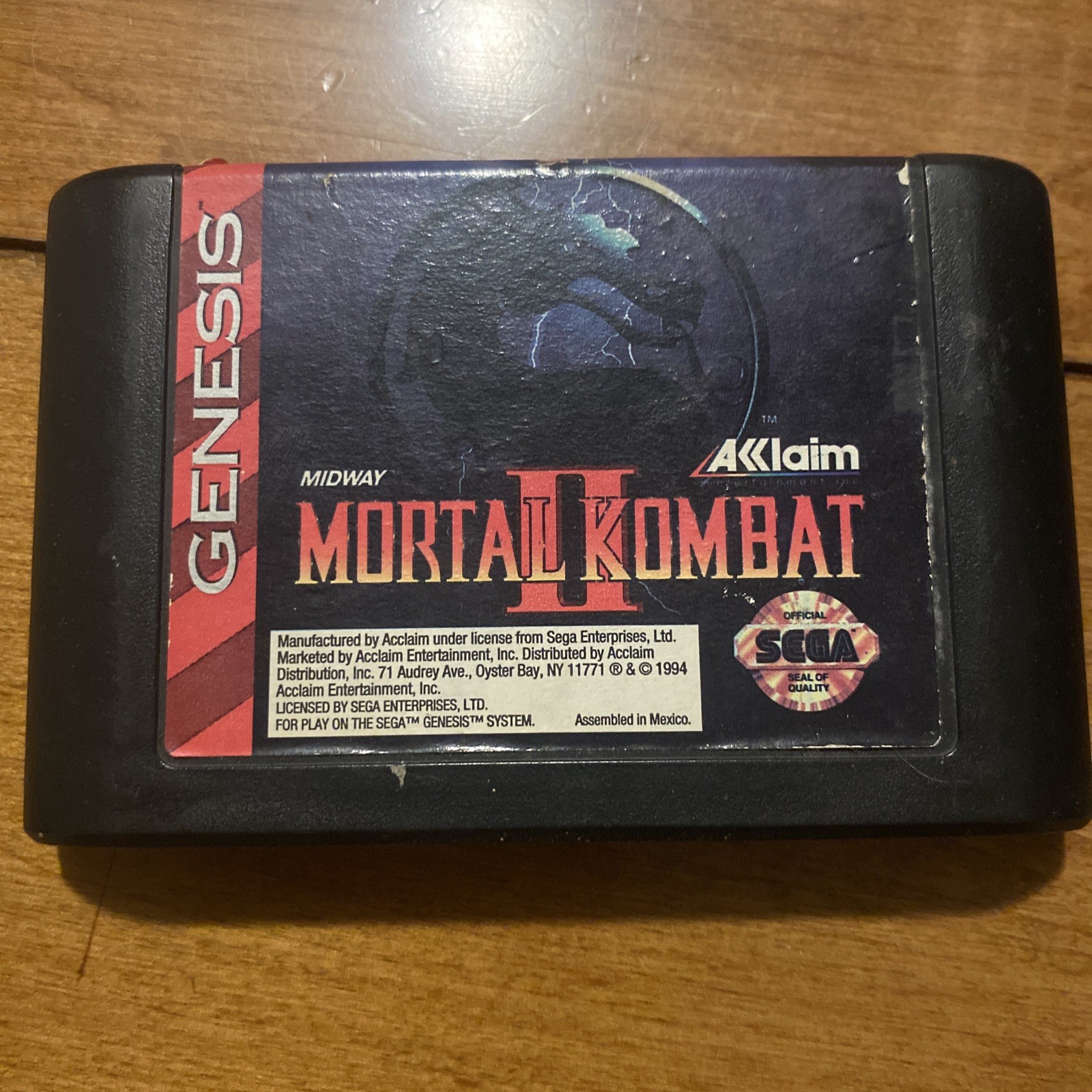 Mortal Kombat 2 SEGA Genesis Cartridge Only