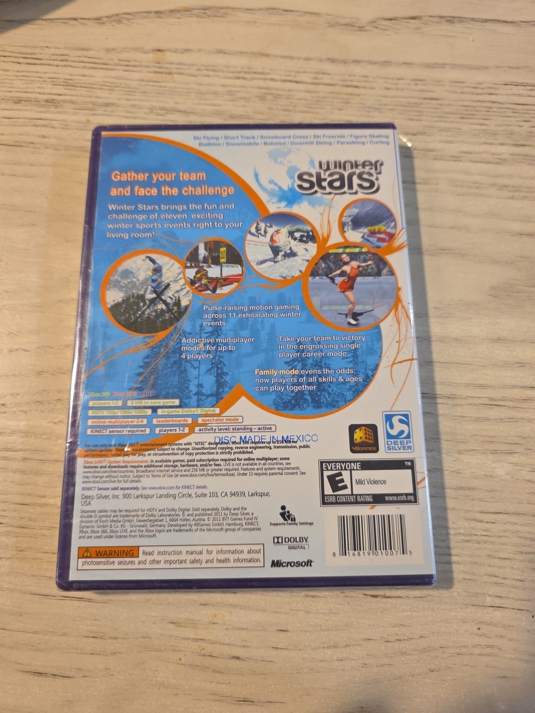 Microsoft Xbox 360 Winter Stars Complete Game Case Brand New